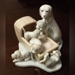 Vntg Simson Porcelain Home Buddies Figurines Frisky Frolic Made in Taiwan.